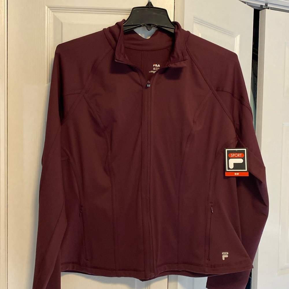 Women’s, Fila brand, 2XL zip up jacket.
